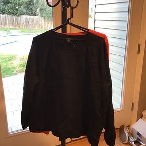 Two J. Crew terry sweatshirts